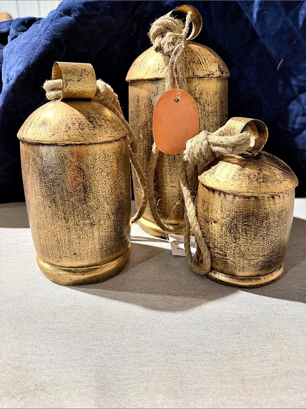 Handcrafted brass bells